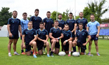 Echipa Romaniei de rugby 7 inainte de GPS-ul de la Lyon.