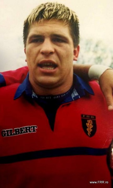 Ovidiu Tonita la un meci de-al Romaniei, la inceputul anilor 2000