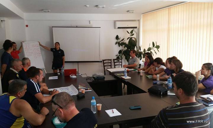 Mariya Shishkina a sustinut un curs World Rugby Level 1 pentru antrenorii de rugby 7 feminin.