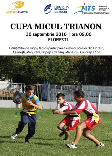 Cupa „Micul Trianon” la rugby-tag va avea loc vineri, la Floresti.