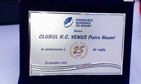 "Trofeul Venus 25" - competitie aniversara la 25 de ani de rugby la Piatra Neamt.