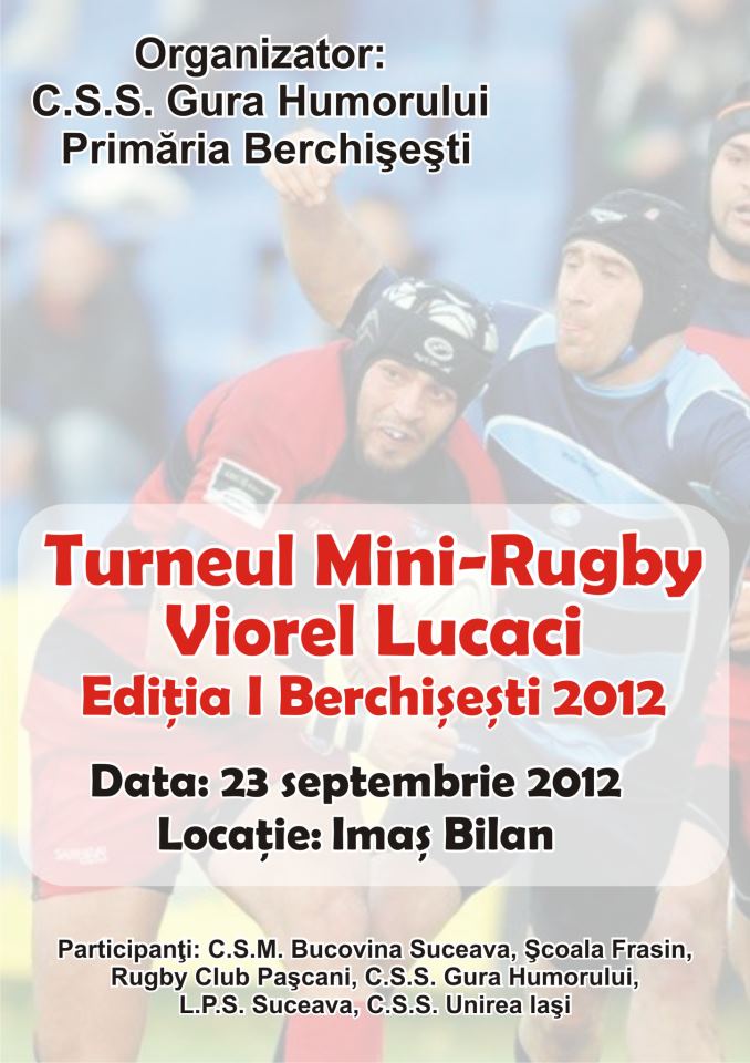 Afisul competitiei.