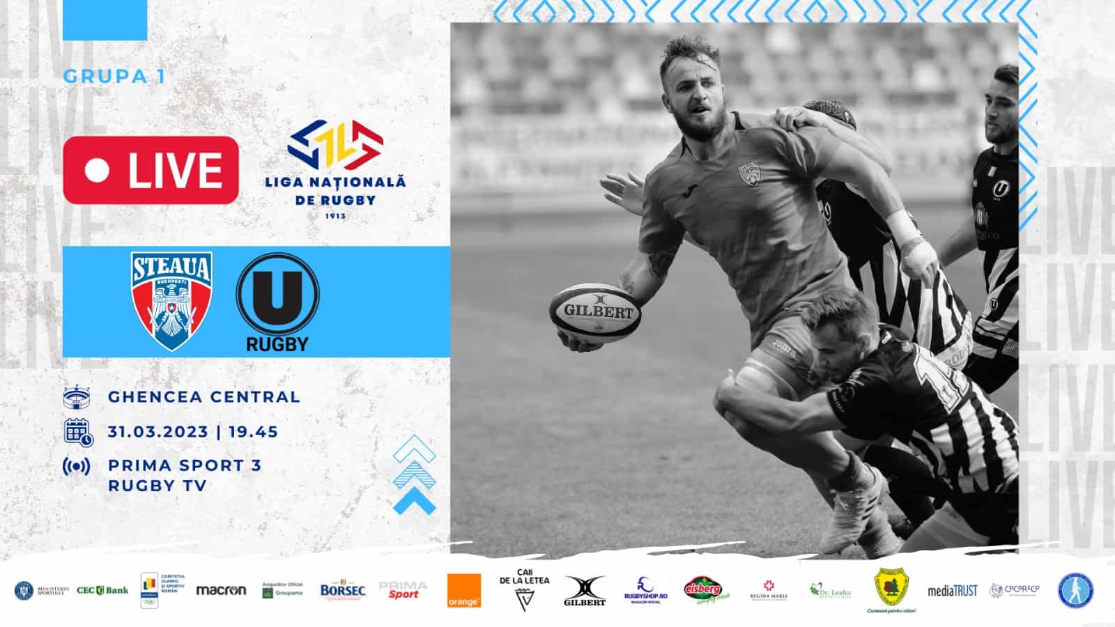 CSA Steaua - CSU ELBI Cluj 63-6, #LigadeRugby - Rugby Romania